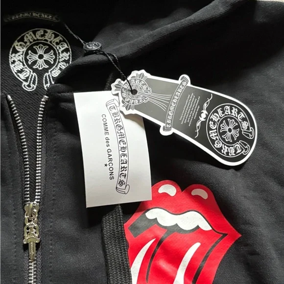 トップス CHROME HEARTS Item: Chrome Hearts Triple Cross Patch Silver Button Cardigan